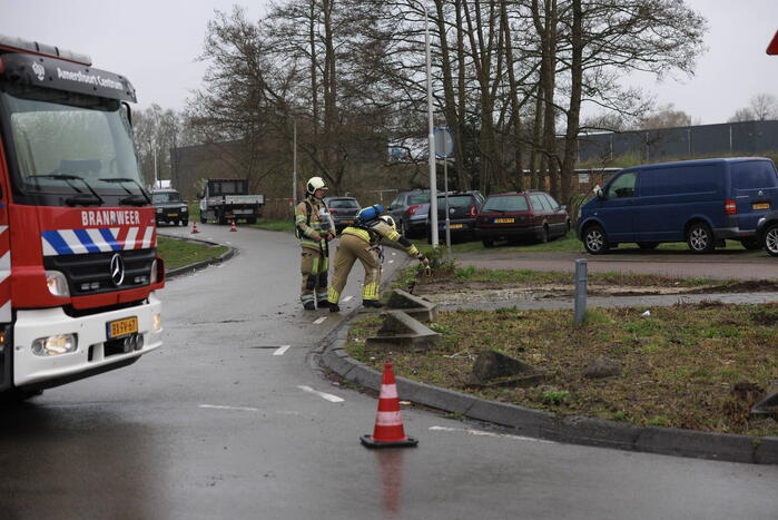 Gaslekkage ontstaan bij werkzaamheden