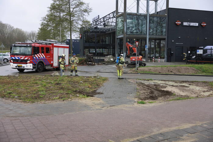Gaslekkage ontstaan bij werkzaamheden
