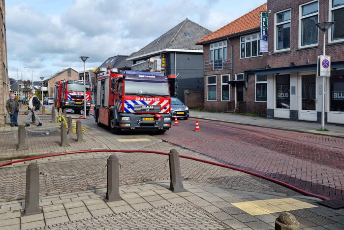 Waterleiding gesprongen in appartementencomplex