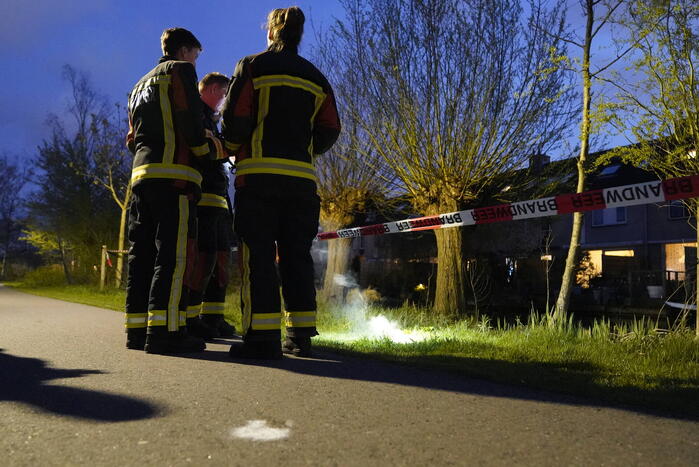 Rookontwikkeling na kortsluiting in stroomkabel