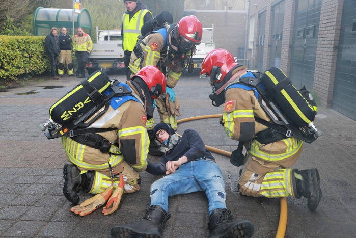 Gemeentewerf decor voor vaardigheidstoetsen