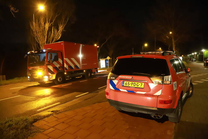 Bewoner start bluspoging bij brand