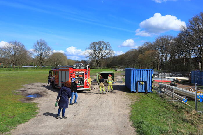 Brand in container vol asbest