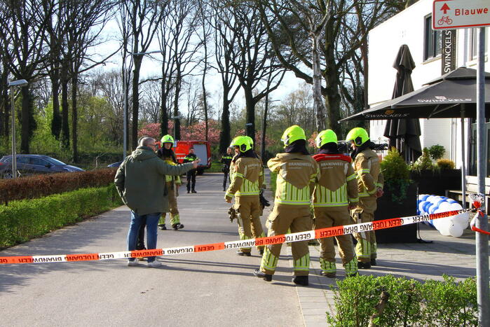 Breuk in gasleiding op terrein van restaurant Dennenoord