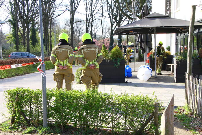 Breuk in gasleiding op terrein van restaurant Dennenoord