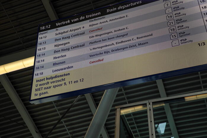 Centraal station deels ontruimd na aantreffen verdacht pakket