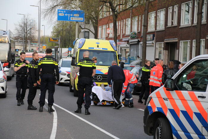 Voetganger gewond bij aanrijding