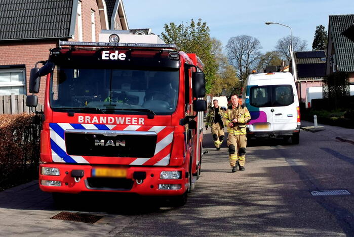 Gasleiding geraakt bij graafwerkzaamheden