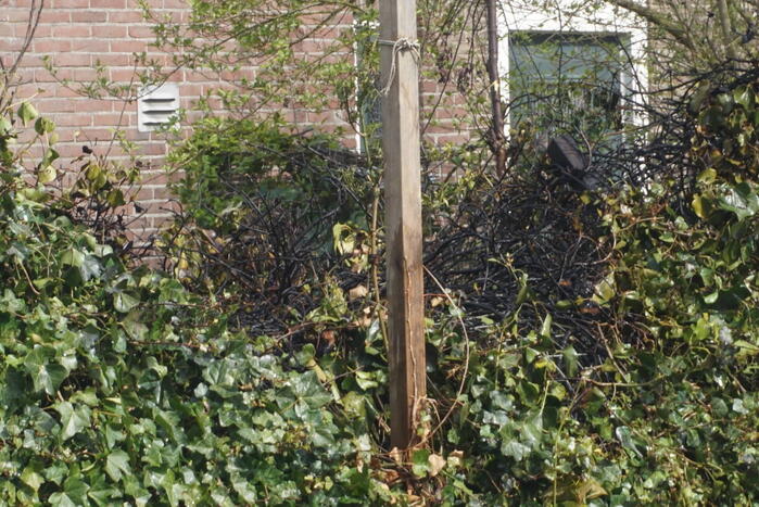 Heg vat vlam tijdens werkzaamheden