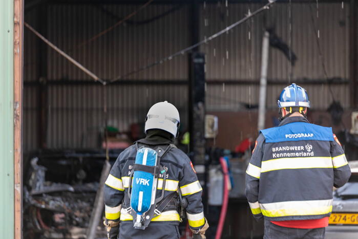 Grote brand in autosloperij