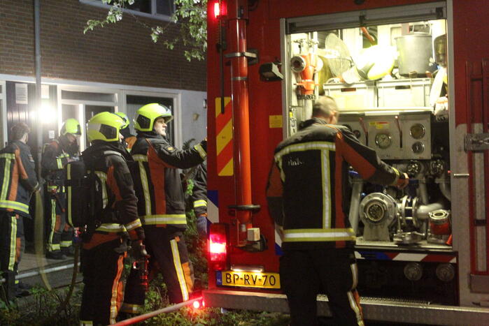Wasmachine brand in appartement