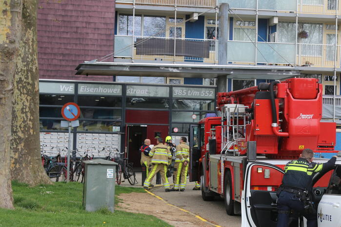 Onderzoek in flatgebouw vanwege gaslucht