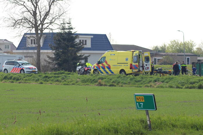 Bestuurder crossauto gewond bij eenzijdig ongeval