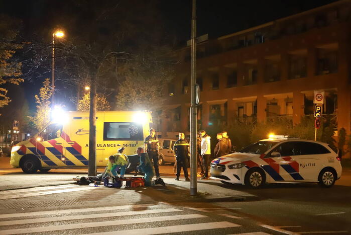 Scooterrijder komt hard ten val