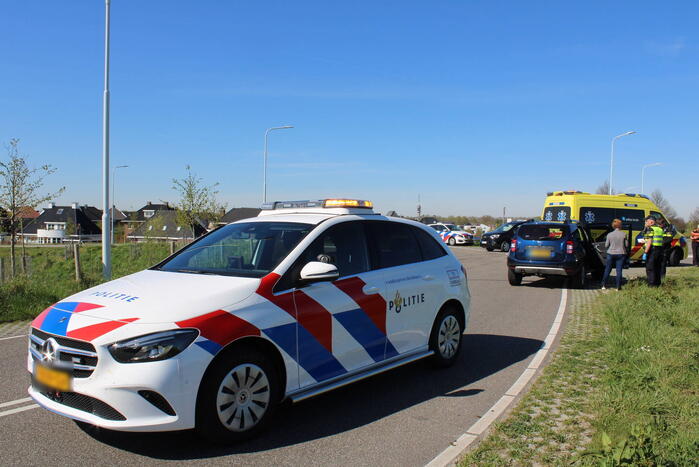 Schade bij frontale botsing op kruising