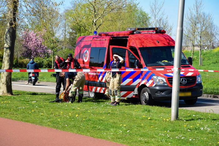 Traumahelikopter landt na gevonden kinderfiets