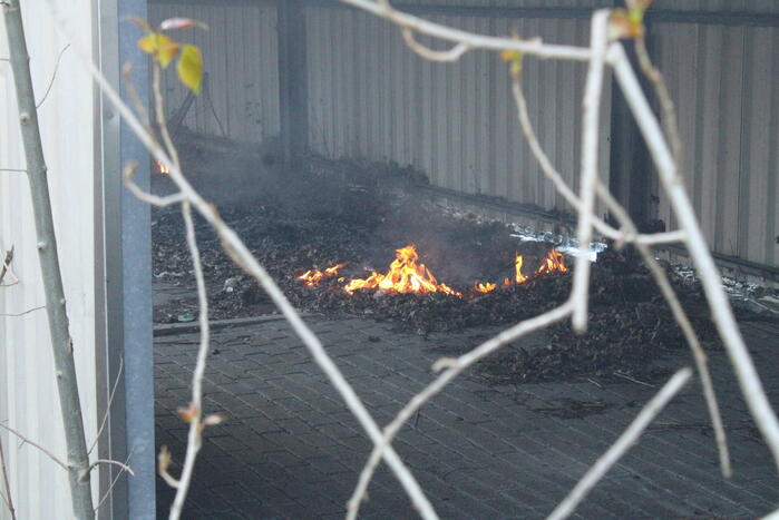 Brand in oude garage