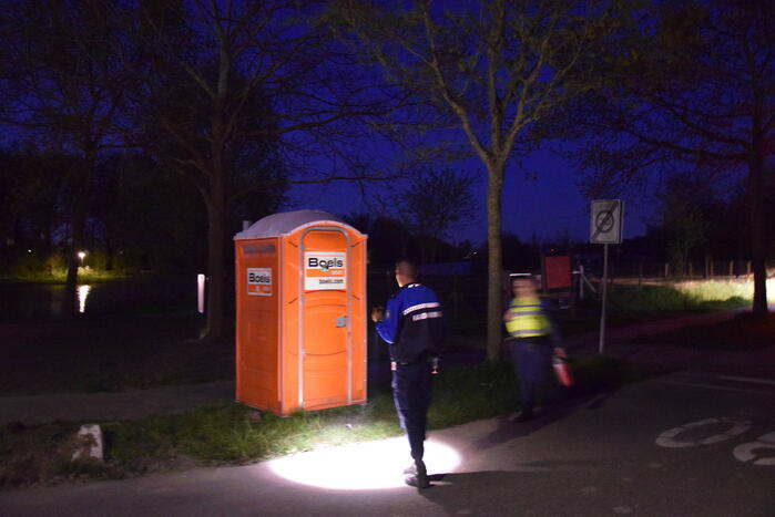 Brandstichting in dixi