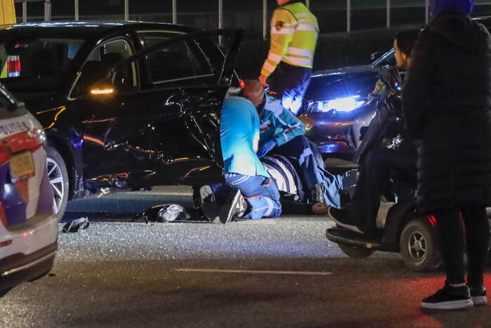 Scooterrijder gewond bij aanrijding op kruising voor Amerena