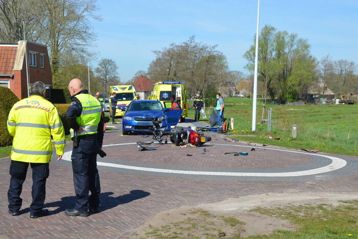 Gewonde bij ernstig ongeval met personenauto