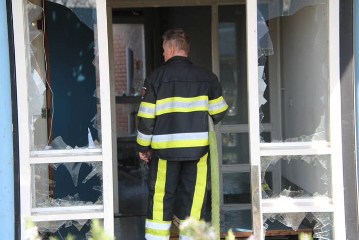 Brand in leegstaand pand