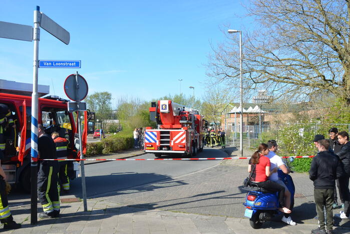 Brand in leegstaand pand