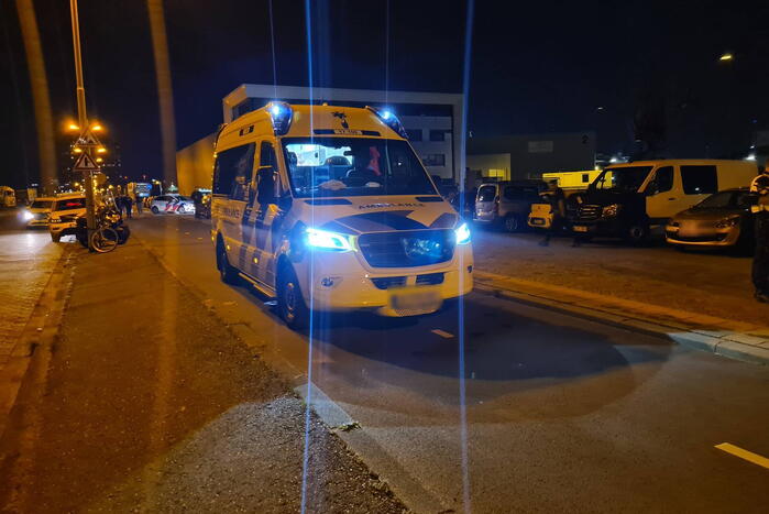 Auto met twee inzittenden de Merwedehaven ingereden