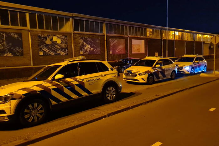 Auto met twee inzittenden de Merwedehaven ingereden