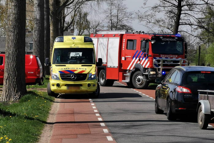 Incident met shovel in weiland