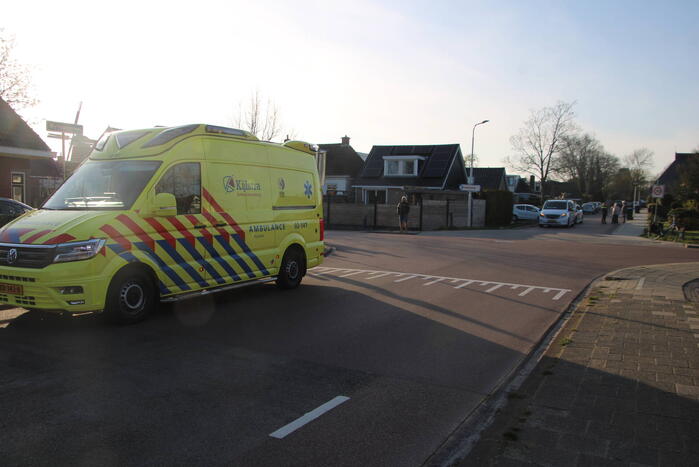 Fietser gewond bij botsing met bestelbus