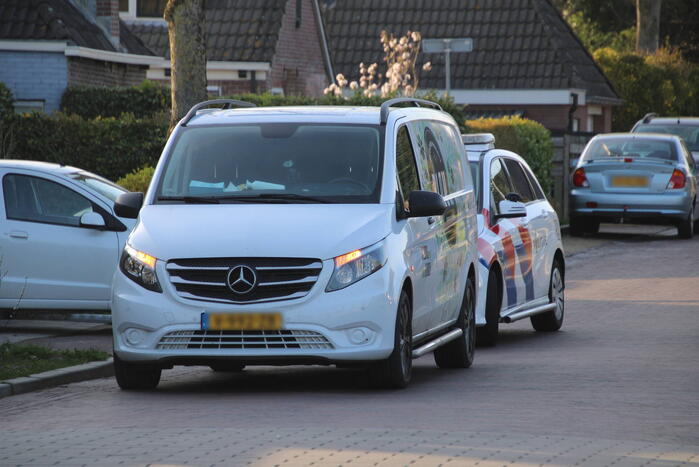 Fietser gewond bij botsing met bestelbus