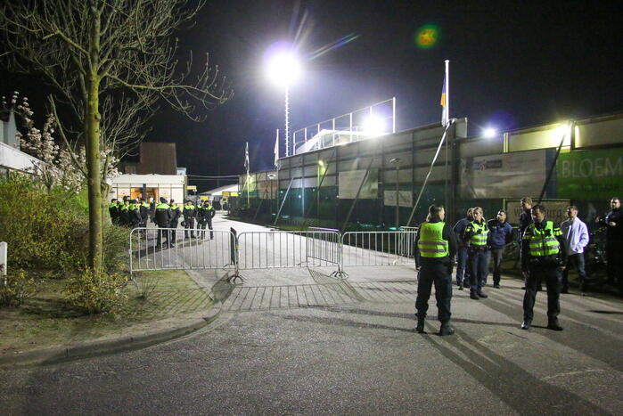 Grote politiemacht op de been voor risicowedstrijd