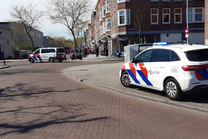 Brand in slaapkamer van portiekwoning