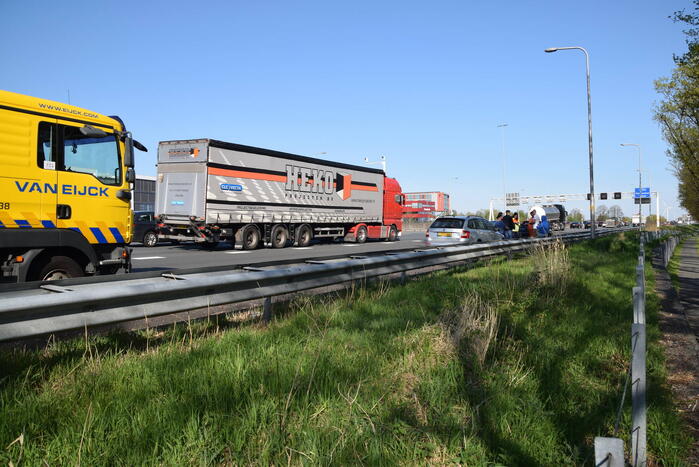 Schade bij ongeval op snelweg