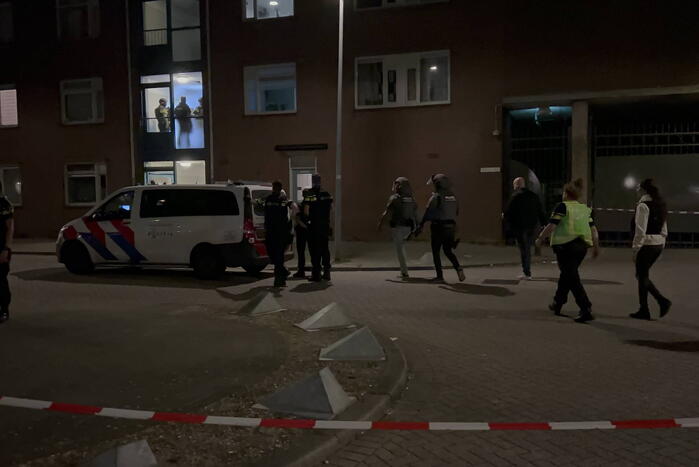 Veel politie na schietpartij