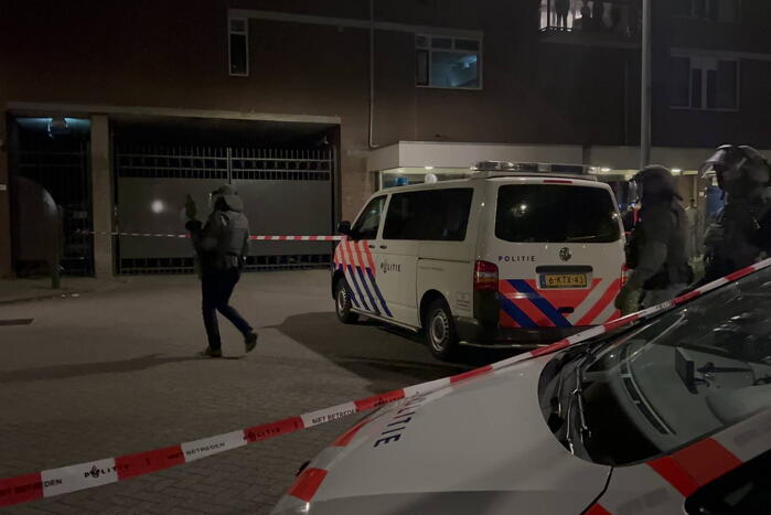 Veel politie na schietpartij