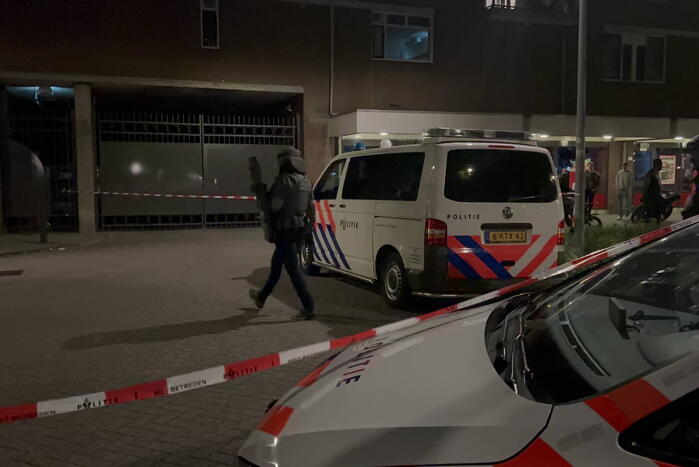 Veel politie na schietpartij