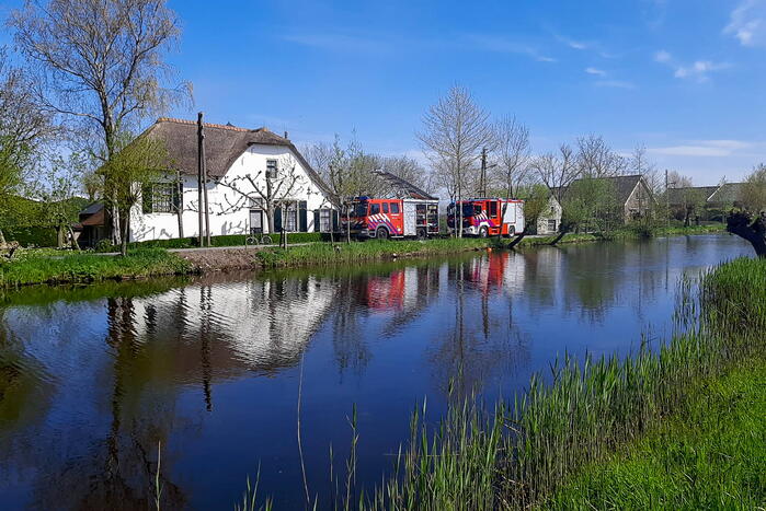 Brand in schoorsteen van vrijstaande woning