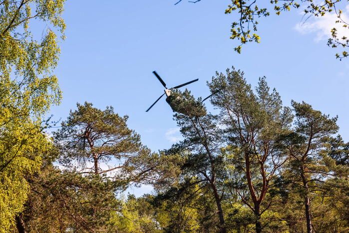 Veel bekijks voor laagvliegende Chinook