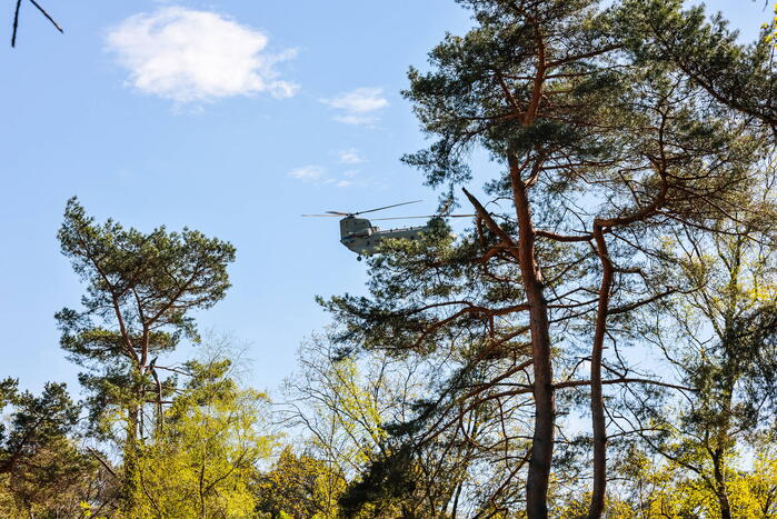 Veel bekijks voor laagvliegende Chinook