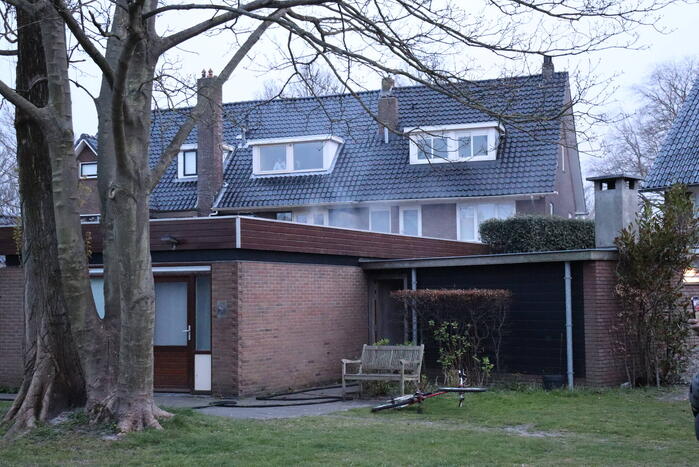 Brand in aanbouw van woning