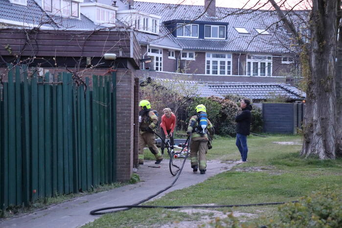 Brand in aanbouw van woning