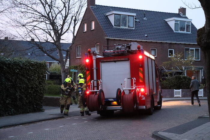 Brand in aanbouw van woning