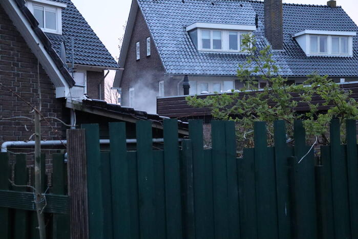 Brand in aanbouw van woning