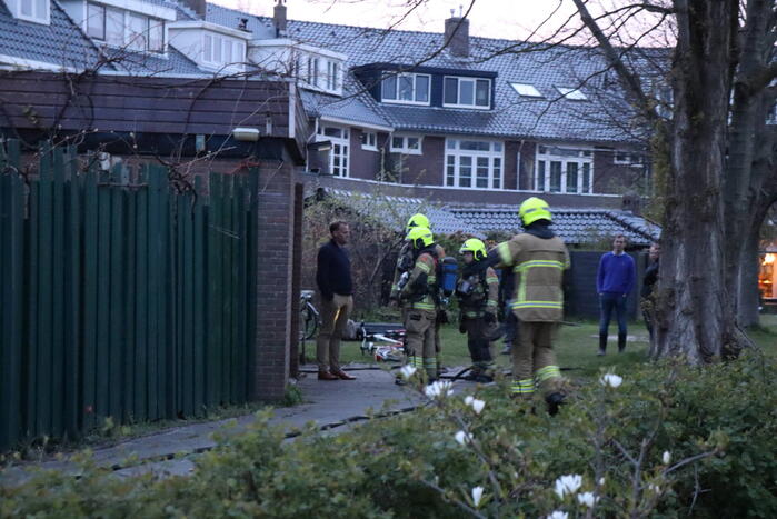 Brand in aanbouw van woning