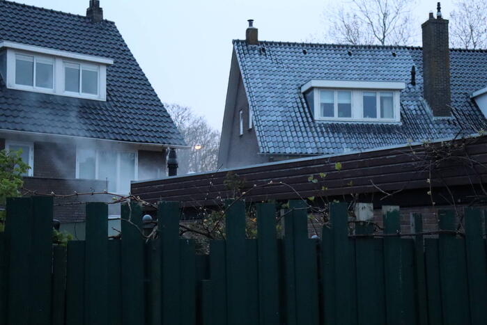 Brand in aanbouw van woning