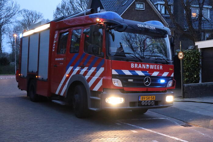 Brand in aanbouw van woning