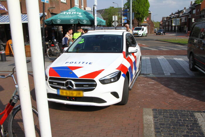 Botsing tussen fietser en voetganger