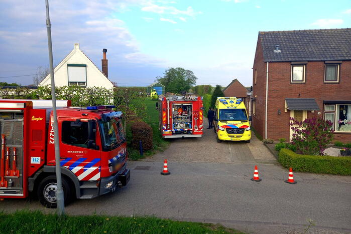 Persoon komt onder schranklader