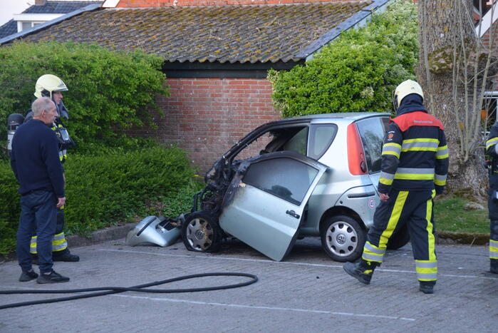 Brommobiel verwoest vanwege brand